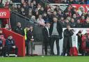 Michael Carrick watches on during Middlesbrough's home defeat to Bristol City