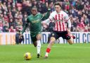 Jack Clarke tracks back to defend in Sunderland's win over Plymouth