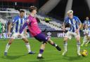 Jack Clarke finds his route to goal blocked in Sunderland's defeat to Huddersfield