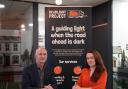 Alistair Smith with Headlight Project's Katie Devereaux