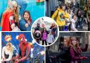 Numerous activities took place around Darlington, as people dressed in superhero costumes and entertained people in the streets