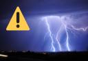 The weather agency has said that the weather warning for thunderstorms will be around from 2pm until 7pm in much of North Yorkshire, Northumberland and parts of the Lake District