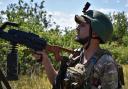 Ukrainian serviceman of the mobile air defence unit (Andriy Andriyenko/AP)