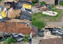 An investigation has been launched after a large fly tip was found on Leeholme Road in Bishop Auckland Credit: DURHAM COUNTY COUNCIL