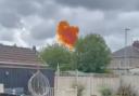 'No risk' to public after fire at fertiliser plant which caused bright orange cloud