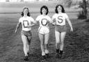 These three ladies found a strange way to promote DOS's production of The Gondoliers in 1984. We only reproduce these pictures because the ladies are wearing legwarmers, the 1980s essential which featured in Memories a fortnight ago. Whether Irene