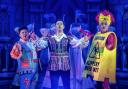 Singing up a storm - Josh Benson as Muddles, Lee Mead as Prince Charming and Jamie Jones as Nurse Nellie