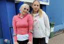 (L-R) Harriet Jeffrey and Grace Richardson who were both left injured after following a Royal Marine-style boot camp