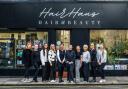 Kendra Dawson and staff at HairHaus in Bishop Auckland