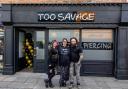 Too Savage on Post House Wynd pictured owners Emily Downie, Veronica Dimery and Henry Downie
