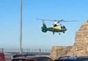 The Great North Air ambulance airlifted one patient to hospital