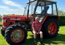 Mark Nicholson with his Emmerdale starring Zetor tractor