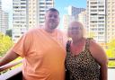 Wayne Clark who died following NHS weight loss surgery, pictured with mom Sam.