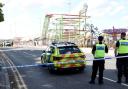 Police at the scene of alleged hit and run collision in South Shields