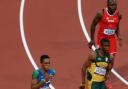NEVER IN DOUBT: Usain Bolt on his way to winning his semi-final heat at the Olympic Stadium