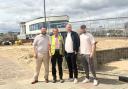 Colmans Coastal Village, from left, Dominic Colman Ord, Richard Colman Ord, Tony Garrett (BDN), Ryan Doyle (BDN)