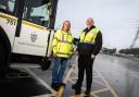 South Tyneside Council’s Deputy Leader and Lead Member for Finance and Resources, Cllr Susan Sybenga with Dave Pickersgill, Technical Director of Howarth Litchfield at the Middlefields Depot
