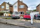 Police and CSI are at the scene of a house on Balmer Hill, Gainford, while a police cordon remains in place on Sunday (August 30)
