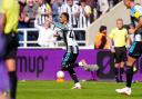 Jacob Ramsey celebrates after scoring Newcastle United's equaliser against Bournemouth