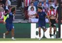 Enzo Le Fee celebrates after scoring from the spot in Sunderland's draw with Brentford