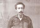 PIONEER: Arthur Wharton, the first black professional footballer, who started his career in Darlington. He is pictured here in a Rotherham Town shirt in the early 1890s