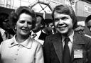 EARLY INFLUENCE: Conservative party leader Margaret Thatcher with 16-year-old Rother Valley schoolboy William Hague, after he received a standing ovation from delegates at the Tory party conference in Blackpool, in October 1977