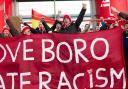 Anti-racism campaigners in Middlesbrough