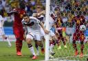 GLORY GOAL: Germany striker Miroslav Klose peels away after scoring against Ghana