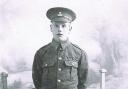 UNDER AGE: Pte Fred Vitty, who was killed on the Somme 100 years ago