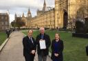 Kevin Hollinrake MP, Peter Lawrence and Susannah Drury, Policy Director of Missing People at Westminster