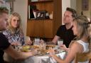 Coronation Street: Over dinner Nathan [CHRISTOPHER HARPER] does his best to charm Bethany's family