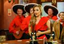 A nervous Eva Price [CATHERINE TYLDESLEY] waits for Aidan Connor to pop the question