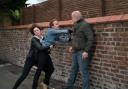 David catches Shona asking for her £1000 from Adam