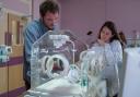 EastEnders: Martin and Stacey Fowler are in the intensive care unit with their baby