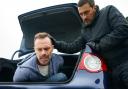 Coronation Street: Determined to take his revenge Peter Barlow [CHRIS GASCOYNE] has Billy Mayhew [DANIEL BROCKLEBANK] in the boot of his car on some waste ground where a frightened Billy prays.