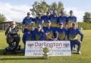WINNERS: Richmondshire's players celebrate after this season's success in the Kerridge Cup