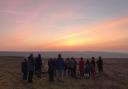 Glorious: The Easter dawn service on Middlehope Moor