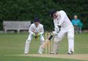 Billingham's Martin Cull gets one past the edge of David Seymour's bat into Billingham Synthonia's Elliot Holmes' gloves during the recent NYSD Premier Division match