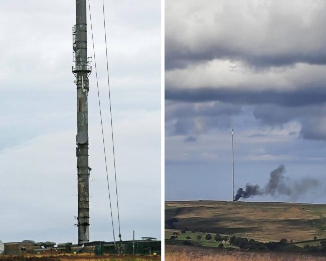 Work to restore TV signal after Bilsdale mast fire expected to take two weeks
