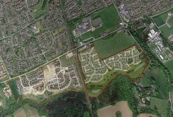 Theakston estates wants to create a 300 home estate off Green Lane, Yarm. Picture: Theakston/Google maps