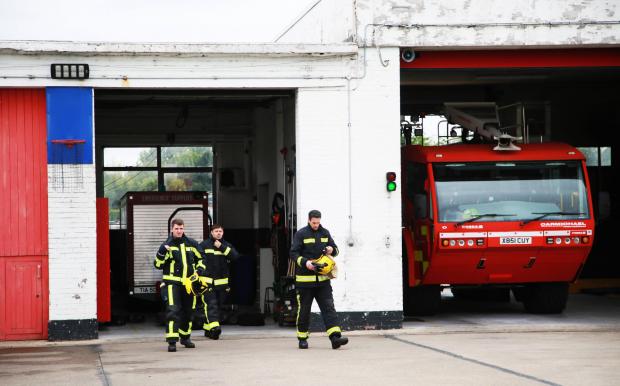 The Northern Echo: The fire station at Teesside Airport Picture: SARAH CALDECOTT