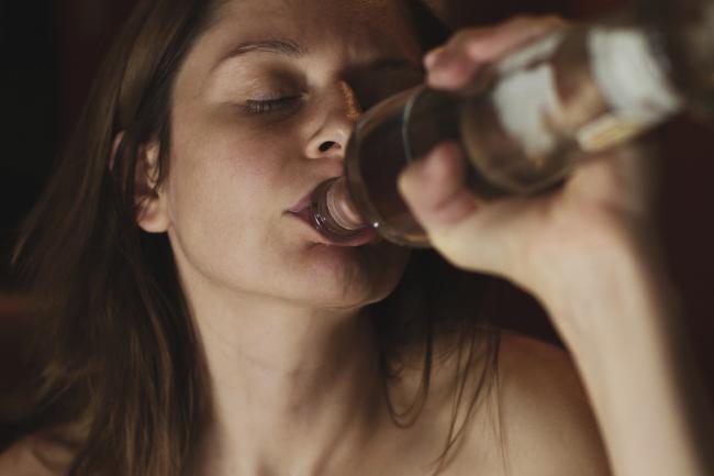 A generic photo of a woman drinking alcohol. Picture: PA