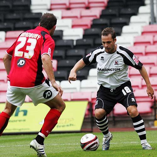 RELEASED: Mark Convery was one of seven players freed by Darlington yesterday