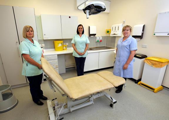 The Northern Echo: Left to right at the Nuffield Hospital in Stockton, Chris Bennett, Sarah Thomas, Kay Connor. Picture Paul Norris The Northern Echo: Left to right at the Nuffield Hospital in Stockton, Chris Bennett, Sarah Thomas, Kay Connor. Picture Paul Norris