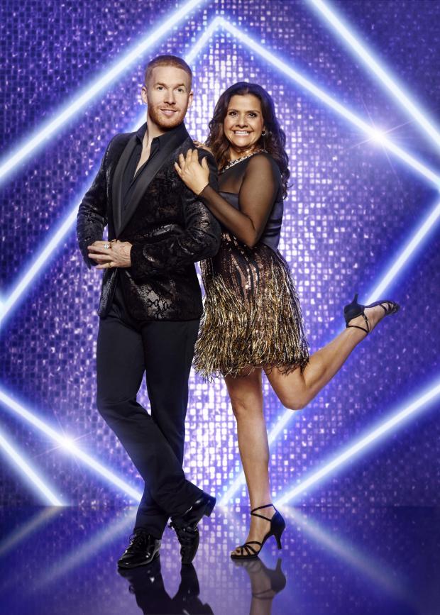 The Northern Echo: Neil Jones and Nina Wadia who have been paired together for this year's BBC1's Strictly Come Dancing. Credit:PA