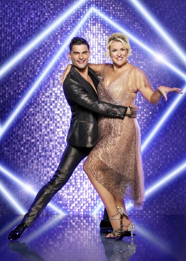 The Northern Echo: Aljaz Skorjanec and Sara Davies who have been paired together for this year's BBC1's Strictly Come Dancing. Credit:PA