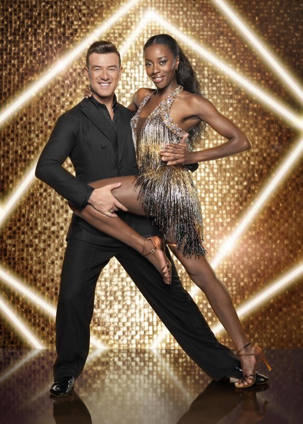 The Northern Echo: Kai Widdrington and AJ Odudu who have been paired together for this year's BBC1's Strictly Come Dancing. Credit:PA