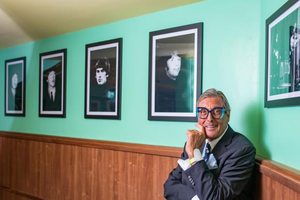 The Northern Echo: Ian Wright at The Globe on Tuesday, where his amazing images from the early 1960s are displayed on the walls