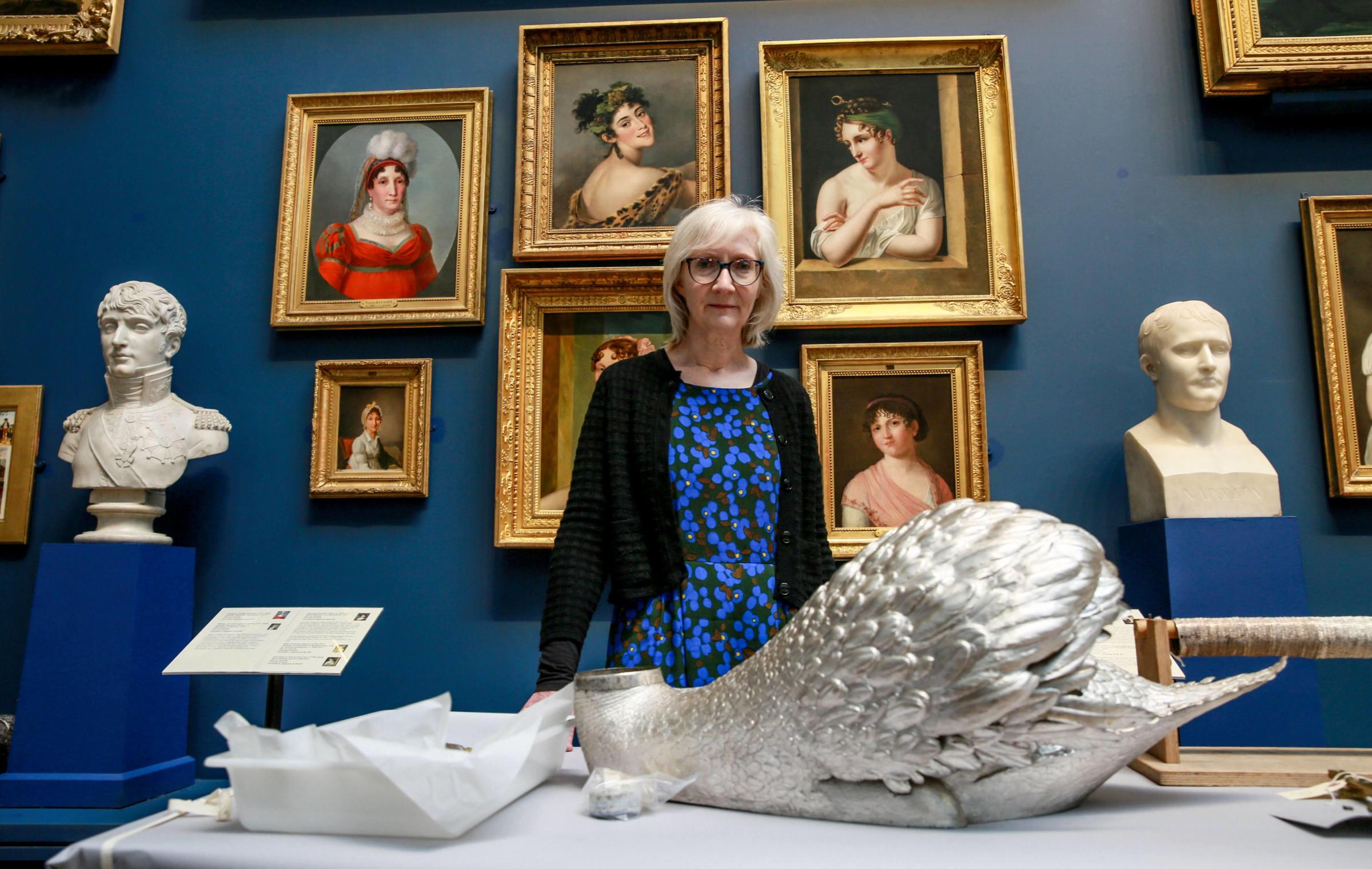 Jane Whittaker, collections manager at Bowes Museum, during Silver Swan week Pictures: SARAH CALDECOTT