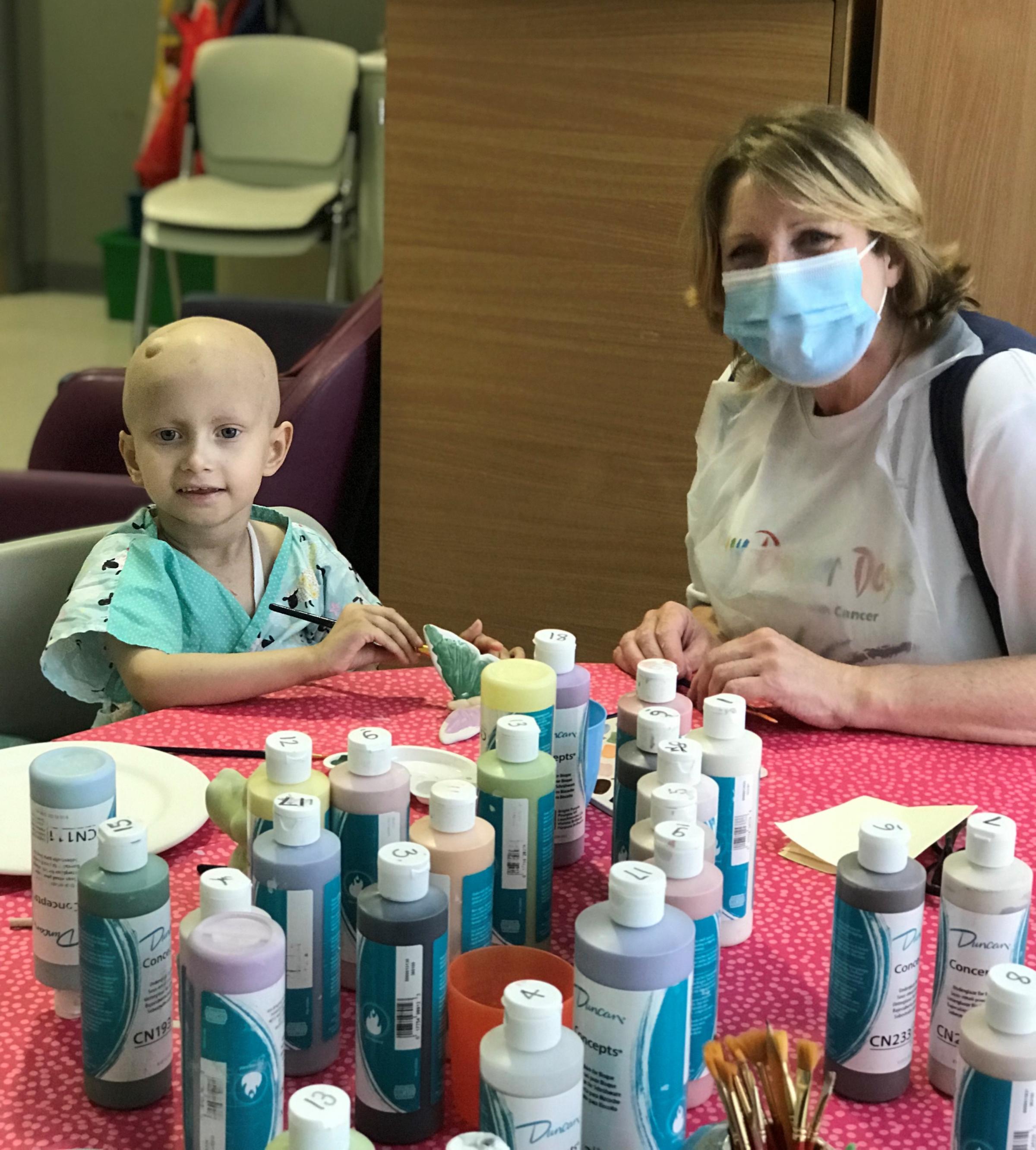 Lana Nixon has enjoyed pottery classes and story sessions provided by the charity Henry Dancer Days whilst undergoing treatment for a cancerous brain tumour 
